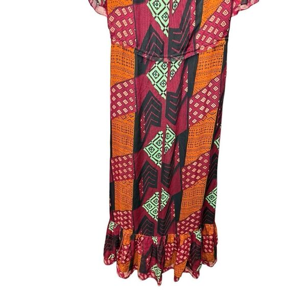 Diane von FurstenbergβSilk Patchwork Maxi Dress - Size 4 (US) - Picture 8 of 16